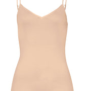 71601 Cotton Seamless V-Neck Camisole - 274 Beige